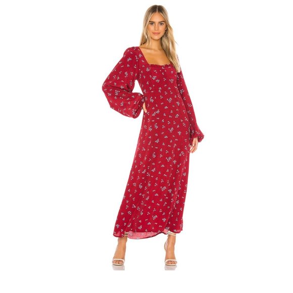 Free People Dresses & Skirts - NWT FREE PEOPLE Iris Midi Dress in Wine